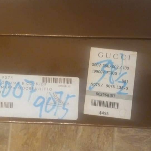 VINTAGE Gucci Monogram high top sneakers 199007 38 1/2 G - Picture 2 of 3